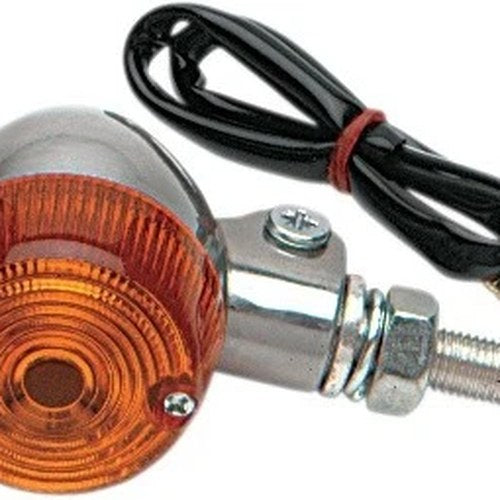 K&S Round Marker Light Set Single Filament 93mm x 47mm x 71mm Amber
