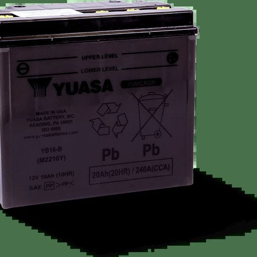 Yuasa YUAM2216YTWN Yumicron For 12-Volt Powersports Battery With Extra Plates