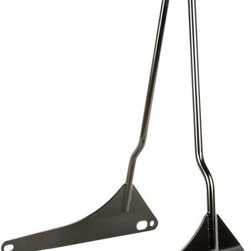 Gasbox Chopper-Style Bolt-On Sissy Bars Black #005994 Harley Davidson Dyna