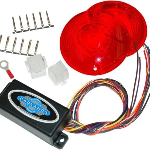 Badlands Plug-In Illuminator with Red Lenses LL-02-RL-A Harley Davidson