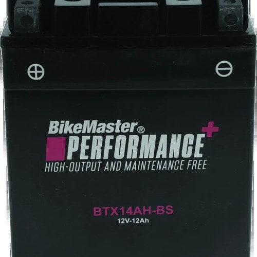 BikeMaster Maintenance Free Battery BTX14AH-BS for Powersports Vehicles