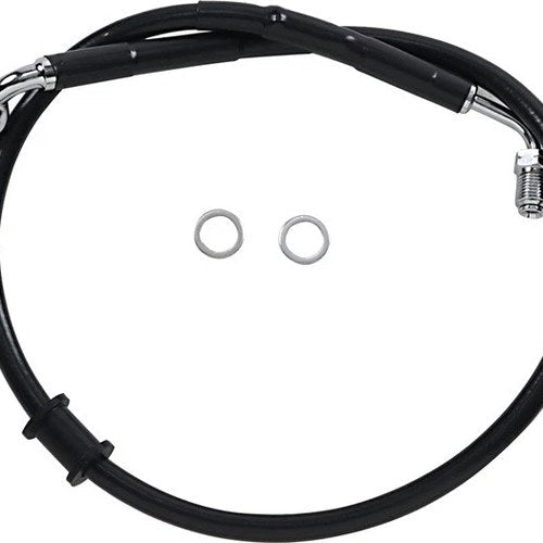 DS Black Vinyl Front Upper ABS Brake Line Kit 25-1/4" +2" Black #212114