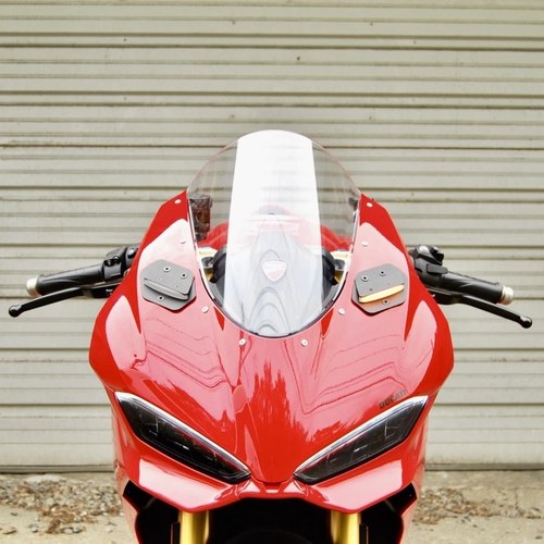 New Rage Cycles V2-MBO-25 Mirror Block Off Turn Signals for Ducati Panigale V2