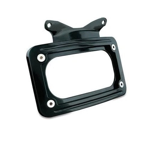 Kuryakyn Curved License Plate Frame Black #3147 Harley Davidson