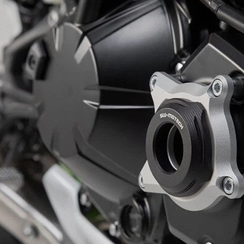 SW-Motech Engine Case Protector Silver/Black #MSS.08.868.10000 for Kawasaki