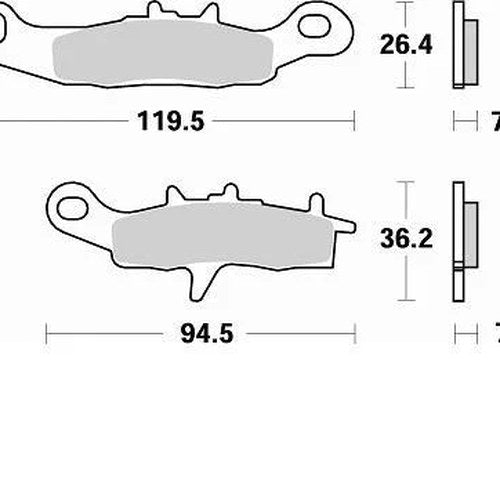 Braking CM44 Brake Pads fits Kawasaki/Suzuki KX100/KX85/RM85/RM85L/KX80/RM100