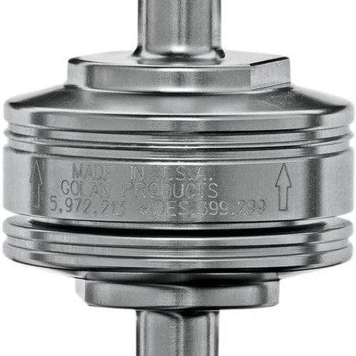 Golan Peak Flow Super Mini Fuel Filter 1/4in. Chrome