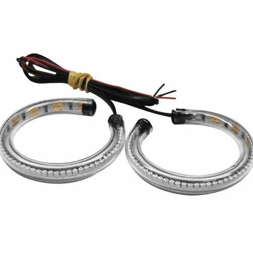 New Rage Cycles Rage 360 LED Fork Mount Turn Signals 58mm Front Amber