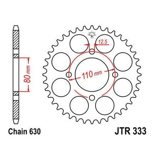 JT Steel Rear Sprocket 630 41T for Honda CB750K 750 Four/CB750F 750 Super Sport