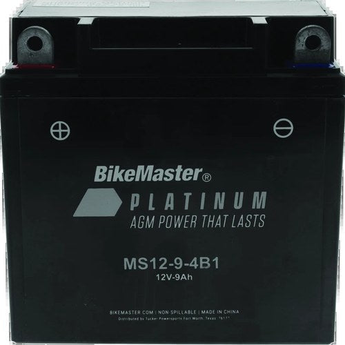 BikeMaster For Platinum Agm Battery MS12-9-4B1 – Fits Kawasaki H1 & Honda CB400