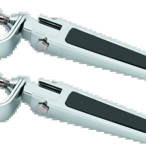 BikeMaster Rubber 1-1/4 inch Footpegs Pair for Cruiser Motorcycles