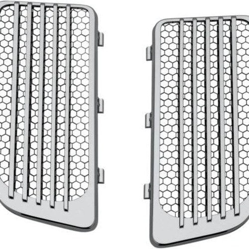 Kuryakyn Radiator Grilles Chrome for Harley Davidson Twin Cooled Models