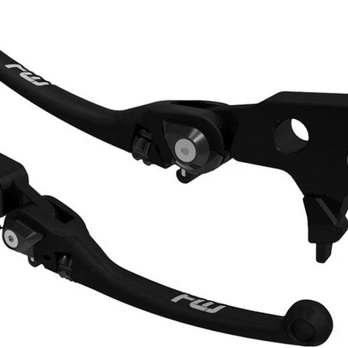 Flo Motorsports MX Style Adjustable Lever Set Black #HD-808BLK Harley Davidson