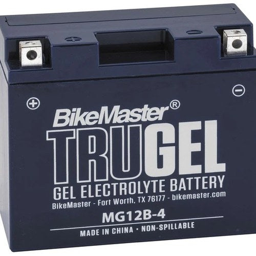 BikeMaster TruGel Battery #MG12B-4 fits Ducati/Yamaha/Triumph/Kawasaki