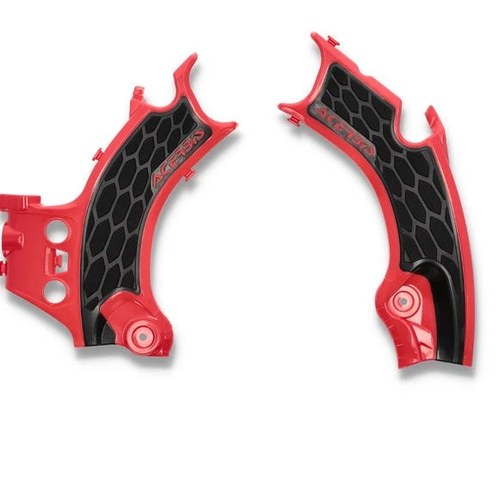 Acerbis X-Grip Frame Guards Red/Black 2911441018 for Honda CRF250/CRF450