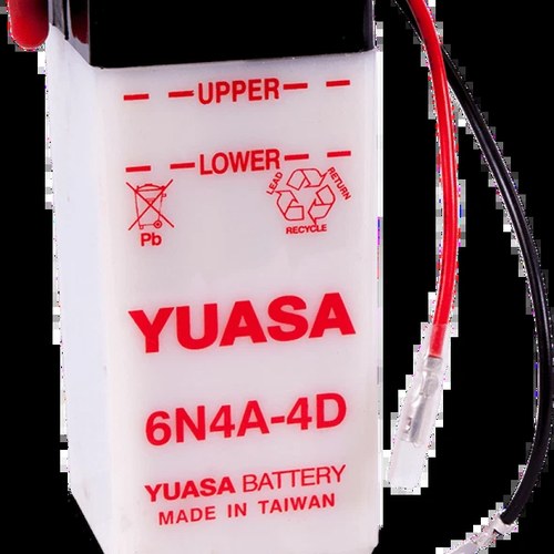Yuasa Battery 6N4A-4D - Fits Yamaha XT and RS Models