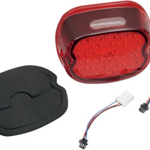 DS Low-Profile LED Taillight Lens With Top Window Red Harley Davidson #143947
