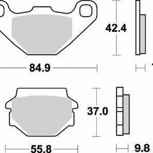 Braking SM1 Brake Pads #669SM1 for Kawasaki/KTM/Husqvarna/Suzuki/Cagiva