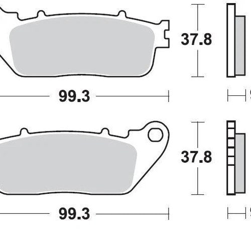 Braking SM1 Brake Pads #942SM1 for Honda CB1000R/VFR1200F/VFR800F Interceptor