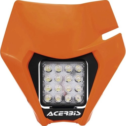 Acerbis Vsl LED Headlight Orange #2801985226 KTM 500 EXC-F/350 EXC-F