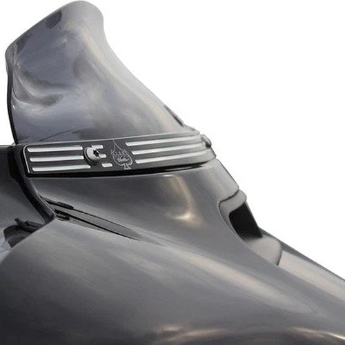 Klock Werks Flare Windshield 4" Dark Smoke #KW05-01-0405 Harley Davidson