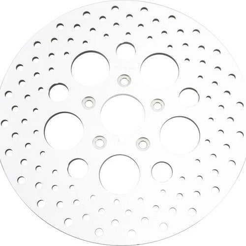 HardDrive Drilled Vented Front Brake Rotor Polished 144613 Harley Davidson