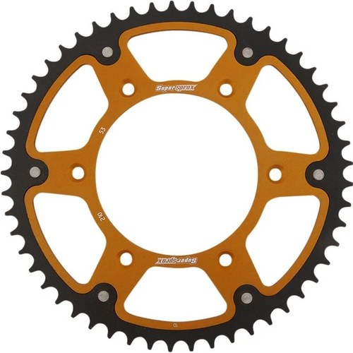 Supersprox Stealth Rear Sprocket 520 53T Gold #RST-210-53-GLD for Honda