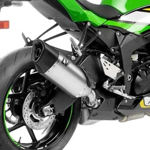 Leo Vince LV-14 R Slip-On Muffler Stainless/Carbon for Kawasaki Ninja ZX-6R
