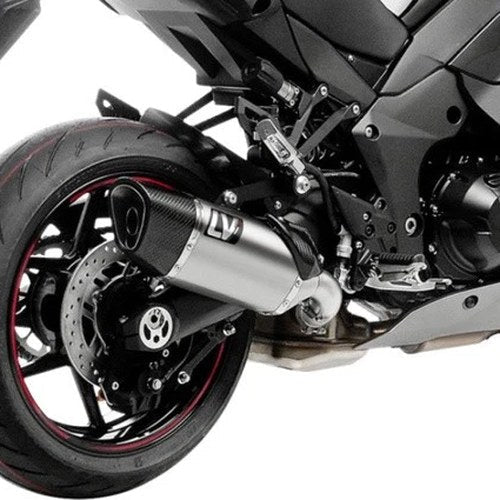 Leo Vince LV-14 R Slip-On Muffler Titanium for Kawasaki Ninja 1000SX 2020-2024