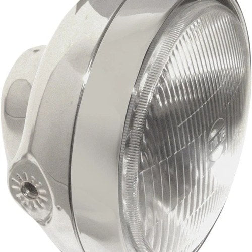 Emgo Side Mount Headlight 6-1/4" Chrome