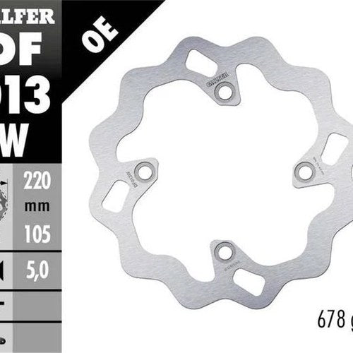 Galfer Wave Rotor Rear #DF013WA for Honda/Triumph