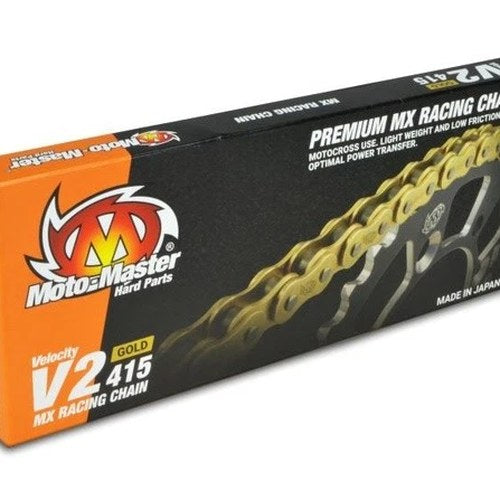 Moto-Master 415 V2 Premium MX Racing Chain 130 Links Gold