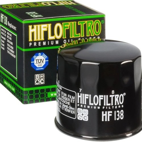 Hiflo Oil Filter Black #HF138 for Suzuki Burgman 650/Burgman 650 Executive