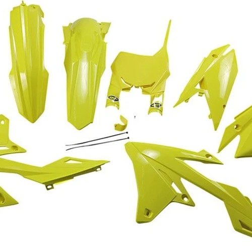 Cycra 5-Piece Replica Plastics Kit Yellow for Suzuki RM-Z450/RM-Z250