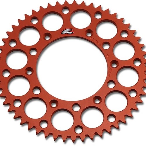 Renthal 520 Ultralight Aluminum Rear Sprocket 53T Orange #224U-520-53GPOR