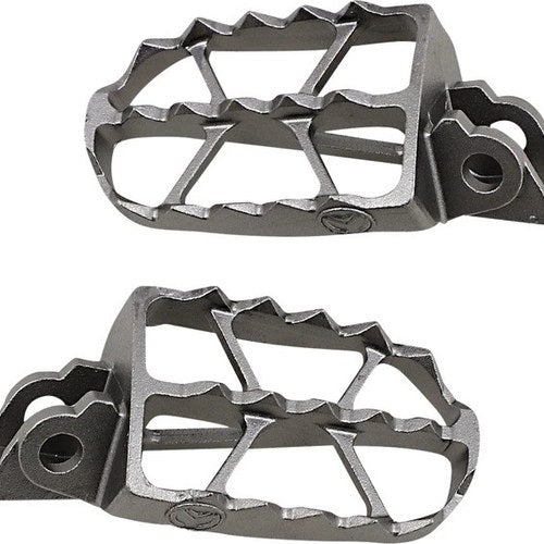Moose ND Series Footpegs Silver #1620-2136 for Kawasaki KX65/KX100/KX85/KX80