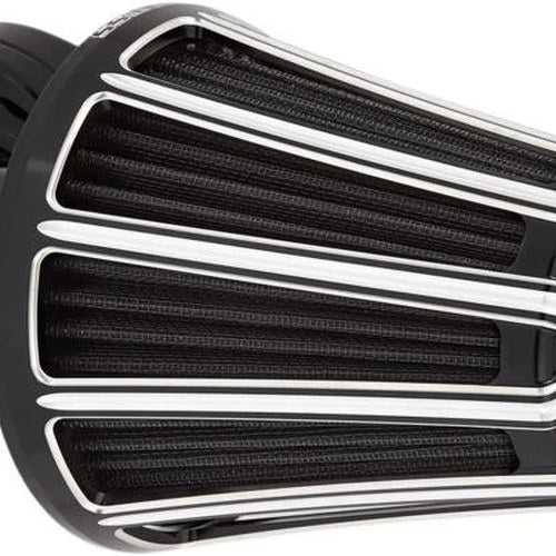 Arlen Ness Monster Sucker 90-Degree Air Cleaner Kit 10-Gauge Black #81-007