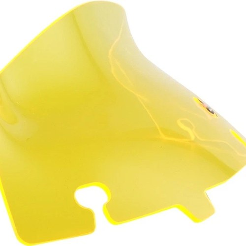 Klock Werks Ice Kolor Flare Windshield 4" Yellow #KWW-01-0649 Harley Davidson