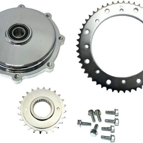 HardDrive Cush Drive Chain Conversion Kit 530 51T/24T Chrome #201408