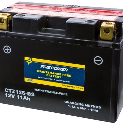 Wps Fire Power CTZ12S-BS Maintenance Free Battery #CTZ12S-BS for Honda