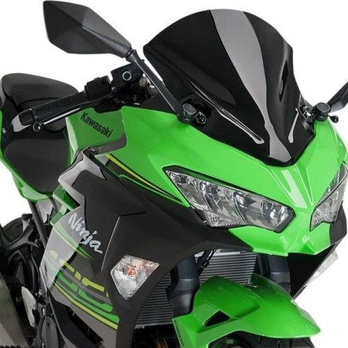 Puig 3mm Z Racing Windscreen Black 9976N for Kawasaki EX400H Ninja 400 2018-2023