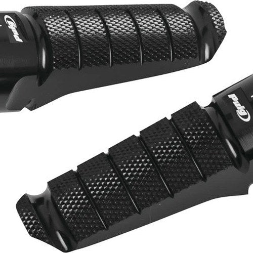 Puig Racing Footpegs That Require Adapters Black #6301N