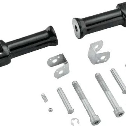 HardDrive Passenger Footpeg Mounts Black Harley Davidson Freewheeler/Road King