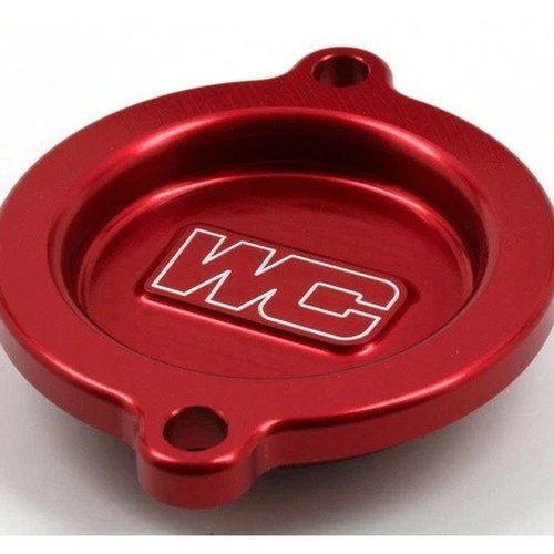 Works Connection Oil Filter Cover Red #27-115 KTM/Husqvarna