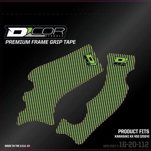 Dcor Frame Grip Tape Green #16-20-112 for Kawasaki KX450 4-Stroke 2024
