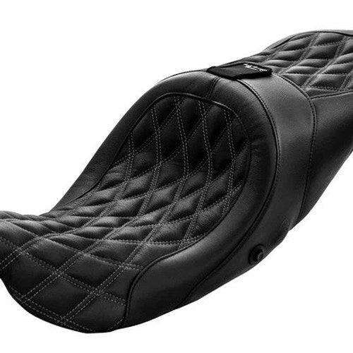 Danny Gray Airhawk Longhaul 2-Up XL Seat w/BR D.Diamond/Gray Stitch 21-413DIAAIR