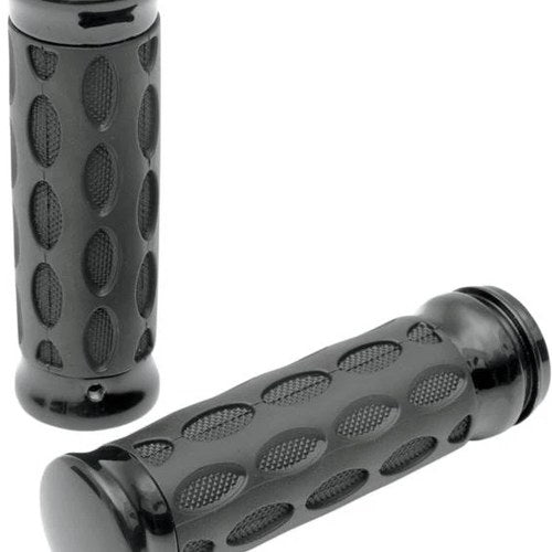 DS Hotop Custom Rubber Grips Black Harley Davidson 141793