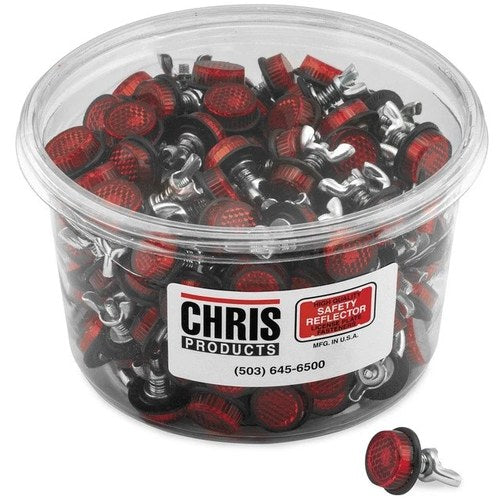 Chris Products License Plate Reflectors Red 150-Pack