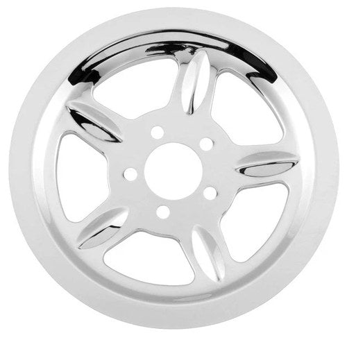 Biker's Choice Belt Drive Pulley Cover Chrome #302215 Harley Davidson