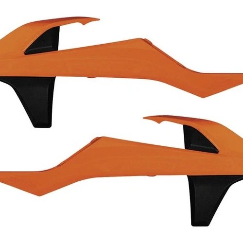 Acerbis Radiator Shrouds 16 Orange/Black #2421085225 KTM